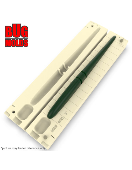 Fishing soft bait mold SlugGo 7 inch model ID W810 from Bugmolds