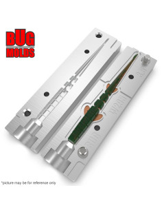 Fishing soft bait mold UnagiSlug 3,5 inch model ID W295 from Bugmolds 2