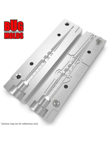 Fishing soft bait mold UnagiSlug 3,5 inch model ID W295 from Bugmolds