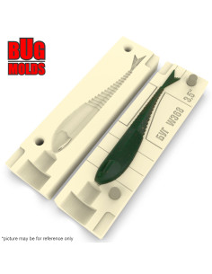 Fishing soft bait mold Glider 3,5 inch model ID W368 from Bugmolds 2