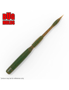 Fishing soft bait mold ShiverTail 4,5 inch model ID W372 from Bugmolds