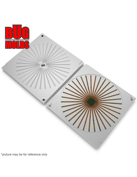 Fishing soft bait mold SpinnerBait_Skirt 4,5 inch model ID W422 from Bugmolds