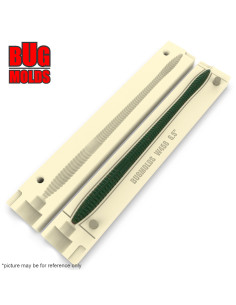 Fishing soft bait mold TrickWorm 6,5 inch model ID W456 from Bugmolds 2