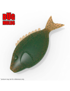 Fishing soft bait mold ToughGuy 3,5 inch model ID W493 from Bugmolds