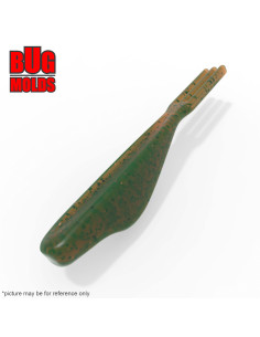 Fishing soft bait mold OctoTail 4 inch model ID W497 from Bugmolds