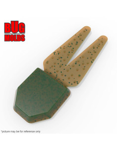 Fishing soft bait mold BigSaltyChunk 3 inch model ID W498 from Bugmolds