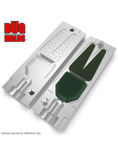 Fishing soft bait mold BigSaltyChunk 3 inch model ID W498 from Bugmolds 2