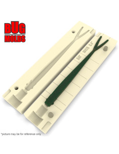 Fishing soft bait mold ForkTail 7 inch model ID W502 from Bugmolds 2