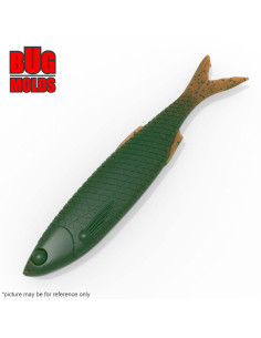 Fishing soft bait mold BleakRealTail 3,1 inch model ID W508 from Bugmolds
