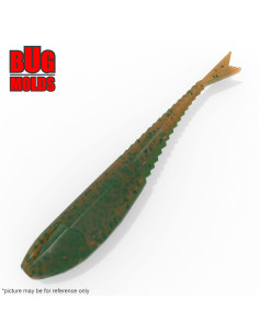 Fishing soft bait mold Glider 1,7 inch model ID W541 from Bugmolds