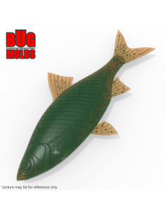 Fishing soft bait mold Roach 3,15 inch model ID W585 from Bugmolds