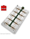 Fishing Soft Bait Multi-cavity Aluminum mold CustomMayFly 0,75 inch 10-cav vol. 0,35 fl oz (10,32 cm^3) ID B06_10a1 from Bugmo