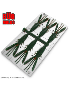 Fishing Soft Bait Multi-cavity Aluminum mold  DoliveBeaver 3,5 inch 6-cav vol. 2,48 fl oz (73,36 cm^3)  ID C423_6a1 from Bugmold