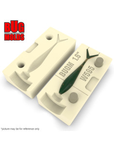 Fishing soft bait mold VJerk 1,6 inch inch model ID W595 from Bugmolds 2