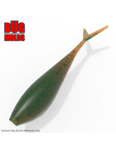 Fishing soft bait mold VJerk 3,5 inch inch model ID W686 from Bugmolds