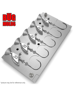 Aluminum CNC Mold Jig Head Boot Shape Model 1 16-24g 5-cav: 16-18-20-22-24g ID BL87_50_20 2