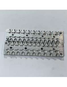 Aluminum CNC Mold InLine Sinker Olive Lead 1-5g 22-cav: 1-1-1-1-1,5-1,5-1,5-1,5-2-2-2-2-2,5-2,5-2,5-2,5-3-3-3-4-4-5g ID BL374_0_