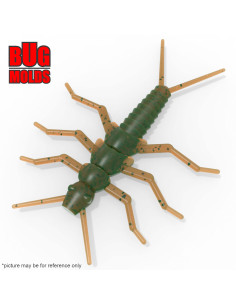 Fishing soft bait mold MayFly 1,5 inch model ID B174 from Bugmolds