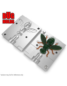 Fishing soft bait mold Fly 1,75 inch model ID B176 from Bugmolds 2