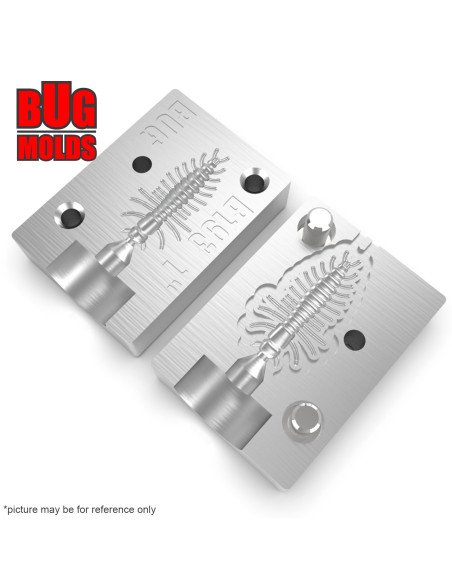 Fishing soft bait mold Hellgrammite 1 inch model ID B193 from Bugmolds