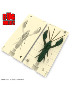 Fishing soft bait mold DoliveCraw 4 inch model ID C175 from Bugmolds 2