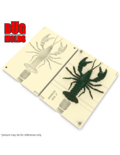 Fishing soft bait mold RealCrayfish 5 inch model ID C518 from Bugmolds 2