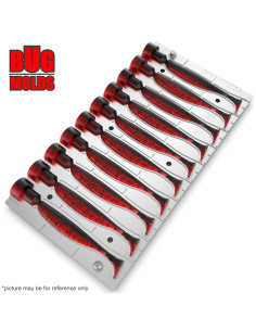 Fishing Soft Bait Multi-cavity Aluminum mold  EasyShiner 3 inch 10-cav vol. 1,82 fl oz (53,85 cm^3)  ID V21_10ai from Bugmolds