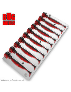 Fishing Soft Bait Multi-cavity Aluminum mold  EasyShiner 2,5 inch 10-cav vol. 1,31 fl oz (38,85 cm^3)  ID V87_10ai from Bugmolds