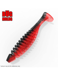 Fishing soft bait mold Deadslowler 3,4 inch model ID V1158 from Bugmolds