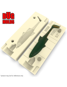 Fishing soft bait mold Bleak 3,1 inch model ID V1166 from Bugmolds 2