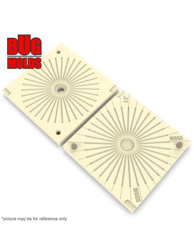 Fishing soft bait mold SpinnerBait_Skirt 3,5 inch model ID W868 from Bugmolds