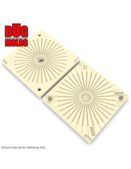 Fishing soft bait mold SpinnerBait_Skirt 3,5 inch model ID W868 from Bugmolds