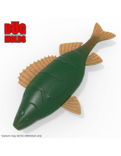 Fishing soft bait mold PerchFish 8 inch model ID W877 from Bugmolds