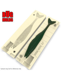 Fishing soft bait mold AnatomicZander 5,1 inch model ID W878 from Bugmolds 2