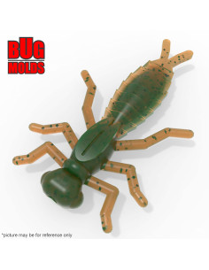 Fishing soft bait mold DragonFly 0,5 inch model ID B194 from Bugmolds