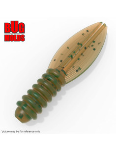 Fishing soft bait mold CutrBug 1,75 inch model ID C509 from Bugmolds