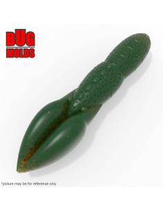 Fishing soft bait mold HeavyPoop 3,6 inch model ID C530 from Bugmolds