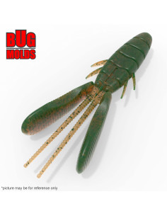 Fishing soft bait mold DoliveBeaver 3,2 inch model ID C579 from Bugmolds