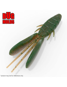 Fishing soft bait mold DoliveBeaver 3,1 inch model ID C588 from Bugmolds