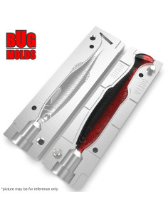 Fishing soft bait mold TulkBait 4 inch model ID V1130 from Bugmolds 2