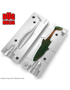 Fishing soft bait mold Bleak 2,7 inch model ID V1145 from Bugmolds 2