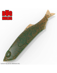 Fishing soft bait mold NomaseWakasagi 3,5 inch model ID W606 from Bugmolds