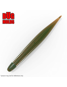 Fishing soft bait mold BellowsStick 3,8 inch model ID W823 from Bugmolds