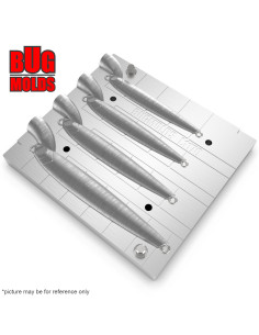 Aluminum CNC Mold Pilker Bleak Pilker 25-60g 4-cav: 25-30-40-60g ID L1170