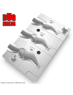 Aluminum CNC Mold Pilker Deracoup Tail Spinner 5-10g 3-cav: 5-7-10g ID L1180