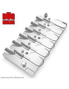 Aluminum CNC Mold Jig Head Jig Head Lushazer 3,5-5g 6-cav: 3,5-3,5-3,5-5-5-5g ID L1232