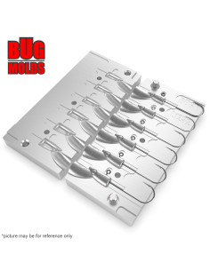 Aluminum CNC Mold Jig Head Jig Head Lushazer 3,5-5g 6-cav: 3,5-3,5-3,5-5-5-5g ID L1232 2