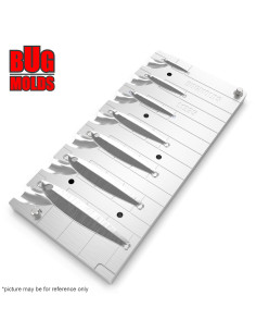 Aluminum CNC Mold Pilker Jigpara Short 2-30g 7-cav: 2-5-7-10-15-20-30g ID L1235