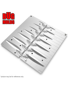 Aluminum CNC Mold Pilker Jigpara Short 2-30g 7-cav: 2-5-7-10-15-20-30g ID L1235 2