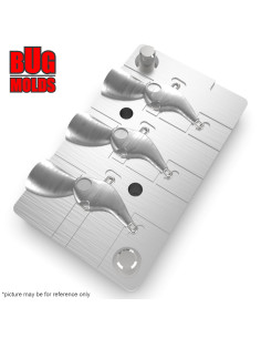 Aluminum CNC Mold Pilker Deracoup Tail Spinner 3,5g 3-cav: 3,5-3,5-3,5g ID L1237